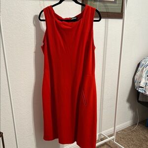 Zara Red Sleeveless Dress